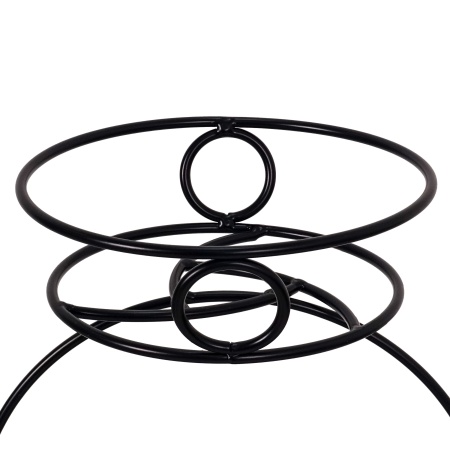 Подставка для цветов металл."Камелия 3" черная