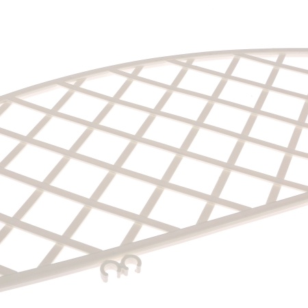 Забор декор. п/эт. "Решетка" 5секц. 36,5смх2,3м белый