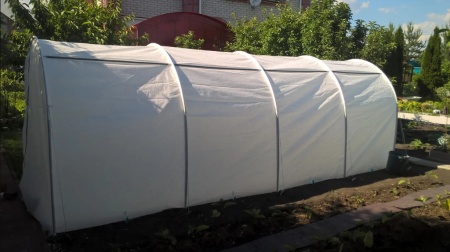 Парник п/эт. "Великан" 6,0х2м высота 1,9м с укр.мат.80г/кв.м, стальные стойки