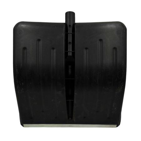 Лопата снеговая "Вьюга №1" п/эт. черная, с оцинк.накл., без черенка, d тулейки 32мм, 428х490мм