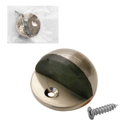 Упор дверной d 40мм, h 21мм 957 SN (мат.хром/сатин)