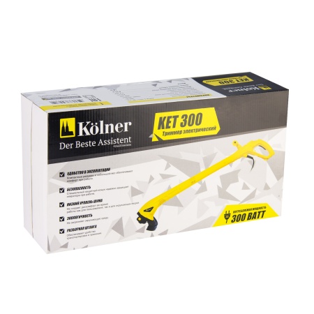 Триммер эл. 300Вт, 12500 об/мин "Kolner" KET300