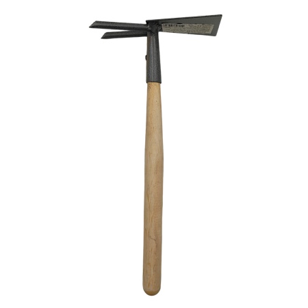 Мотыжка комбинир. МК2 (рыхл. 2 зуба, лопатка, дерев. ручка)