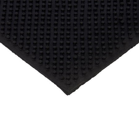 Коврик придверный резиновый 40х60см "Следы" "Vortex" (черный)