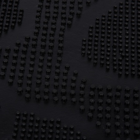 Коврик придверный резиновый 40х60см "Следы" "Vortex" (черный)