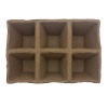 Набор торф. горшочков 90х90х90мм (3 блока х6яч.)