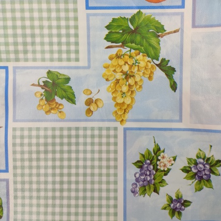 Скатерть ПВХ, обработанная бейкой 130(140)х110см