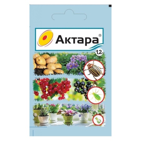 Актара (1,2г) супер средство от колорадского жука, тли, трипсов,белокрылки, щитовки, почвенных мушек