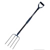 Вилы 4-рогие навозные кованные 295х208мм с ал.черенком 0,85м, ручкой "PROTEX Садовод"