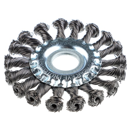 Щетка для болгарки плоская "ЕРМАК" d22х100мм (круч.проволока)