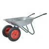 Тачка садовая 2-колесная 180кг, оцинк.кузов 65л, пневм.колеса 3.00/3.25-8