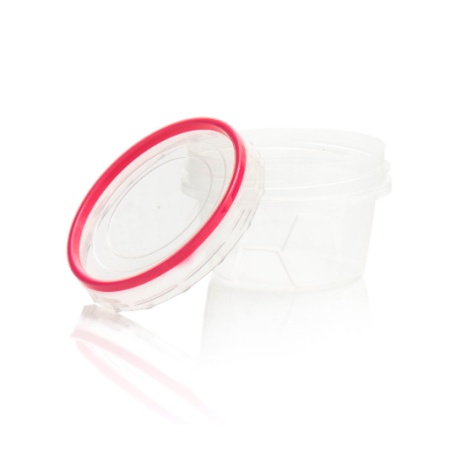 Банка для сыпучих продуктов п/эт. 0,3л круглая "Премиум" с герметичной крышкой