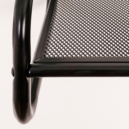 Полка настенная металл."Барселона 11" 45х24,5х30см (черный)