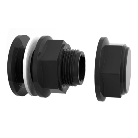 Отвод из бака п/эт. (штуцер, заглушка 3/4", гайка 3/4", уплотн.кольцо) ОБ-20Н