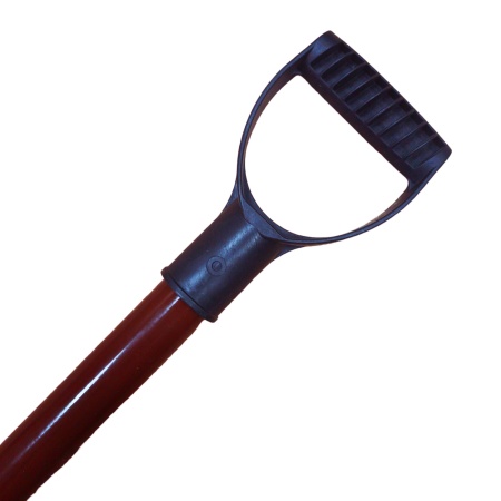 Черенок для лопат d32мм метал.крашеный c v-обр.ручкой