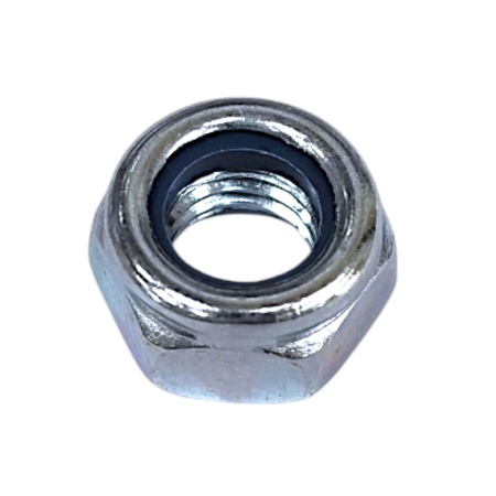 Гайка шестигр. М6 со стопорным кольцом, цинк (12шт.)