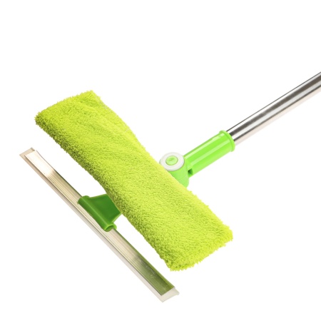 Стеклоочиститель с телескоп.мет.ручкой и поворотной насадкой 25х110см (микрофибра, сгон) (444-068)