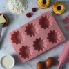 Форма для выпечки силиконовая "Кекс-мини" 6 ячеек (891-005)