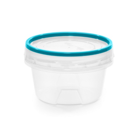 Банка для сыпучих продуктов п/эт. 0,3л круглая "Премиум" с герметичной крышкой