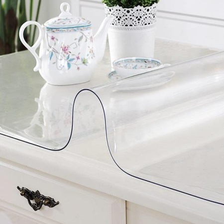 Клеенка столовая прозрачная "Grace" кристалл 1х20м, толщ.0,8мм (CR-08-100)