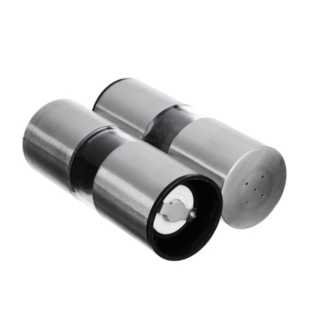 Набор для специй (мельница 14см, солонка 13см) акрил./металл (827-029)