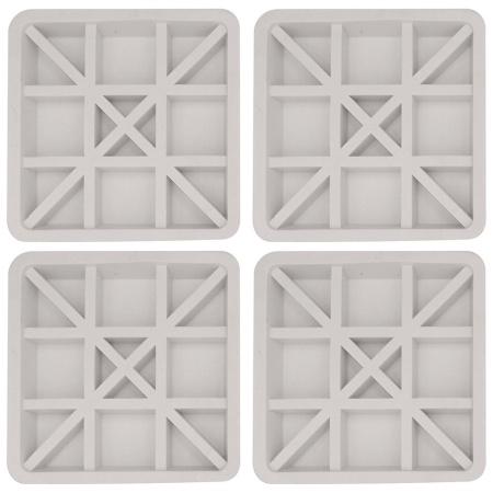 Антивибрационная подставка для стир.машин/холод. 4шт. 6х6х1,5см ПТ76-143