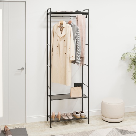 Вешалка гардеробная металл. "Монако 23" черный