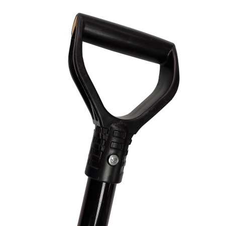 Лопата совковая высокопрочная "PROTEX Гефест" (рельс.сталь) 275х230мм, усилен.ал.чер. с пласт.ручк.