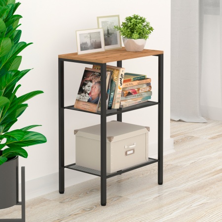 Стеллаж металл. "Торонто 13" 47х30х81,5см (черный)