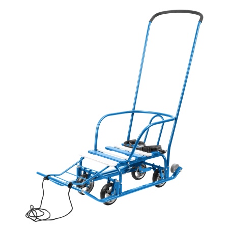 Санки "Тимка 5 Универсал" (выдвижн.колесное шасси, плоские полозья, ручка 2 положения, удлин.база