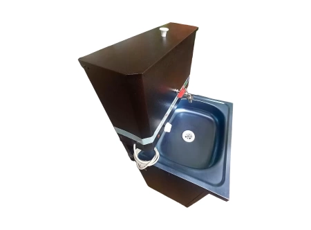 Умывальник дачный "ElectroVel" (бачок 17л, нерж.мойка, ЭВН) (медь)
