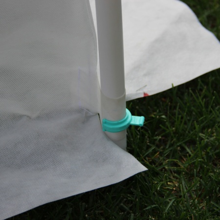 Парник п/эт. "Отличник" 6х1,15м высота 1,15м с укр.мат.60г/кв.м, дуга 2,8м, двери на молниях