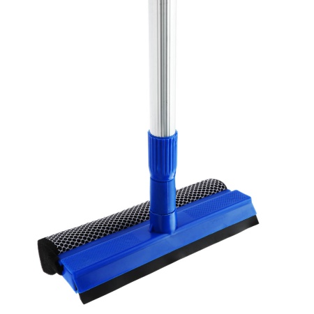 Стеклоочиститель с телескоп.мет.ручкой 20х110см (губка, сгон) (444-020)