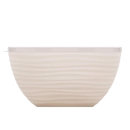 Миска с крышкой "Оазис" п/эт. 4л (бежевый)