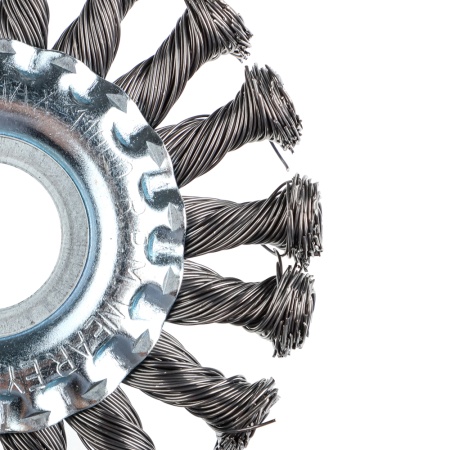 Щетка для болгарки плоская "ЕРМАК" d22х100мм (круч.проволока)