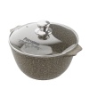 Кастрюля алюмин. 3л (АП) Premium Гранит mokko (43902) (Мечта)