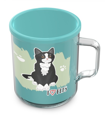 Термокружка п/эт. 0,4л "Кошки"