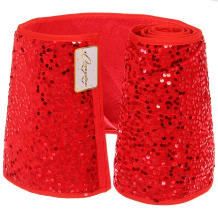 Декор для основания елки "Shine" d40хD56см, h20см, красный