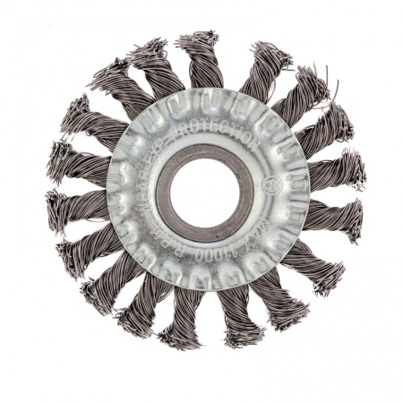 Щетка для болгарки плоская "Сибртех" d100х22,2мм (круч.проволока)