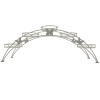 Подставка для цветов металл. на подоконник "Арка 5" белое серебро/белый