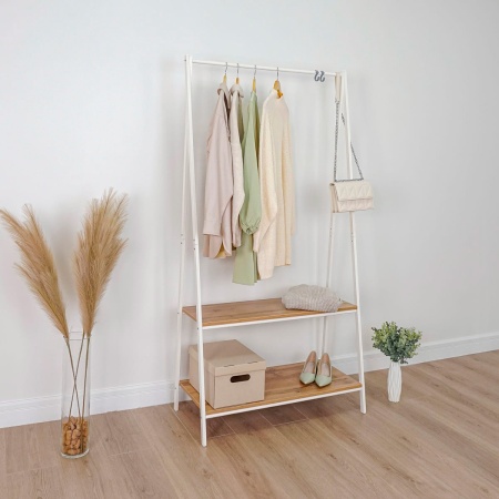 Вешалка гардеробная металл. "Алабама 32" белый