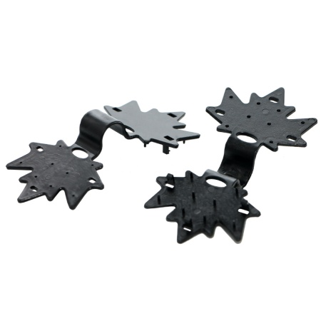 Клипсы "Кленовый лист" пластик. для крепления укр.материалов (20шт.)