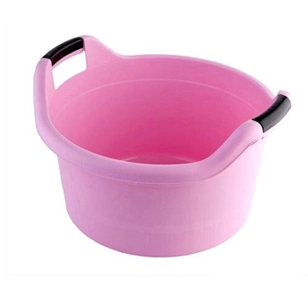 Таз п/эт. 12л с ручками круглый (пищевой, цветной)