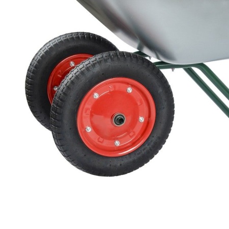 Тачка садовая 2-колесная 180кг, оцинк.кузов 65л, пневм.колеса 3.00/3.25-8