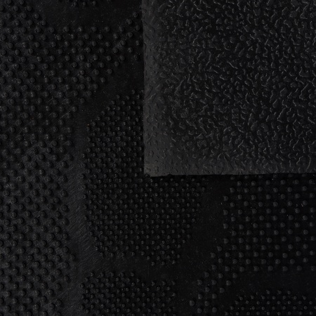 Коврик придверный резиновый 40х60см "Следы" "Vortex" (черный)