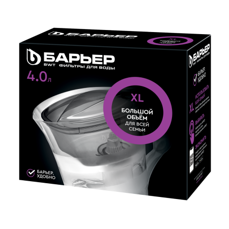 Фильтр "Барьер-Твист" (кувшин, ресурс 4л, красный)