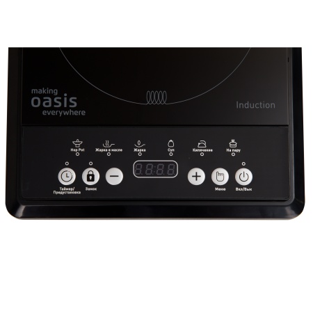 Плита индукционная эл. настольная "making Oasis everywhere" PI-B12SK 1конф., 2000Вт, таймер, 6прогр.