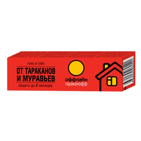 Гель "Тараканофф оффлайн" от тараканов и муравьев 75мл (туба)