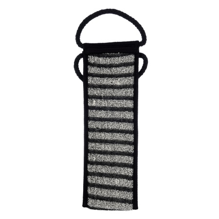 Мочалка "Мужская" 60х10см, лента с ручками (41264)