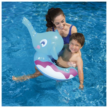 Круг надувной 69х61см "Слоник" с брызгалкой, от 3-6 лет (36116)